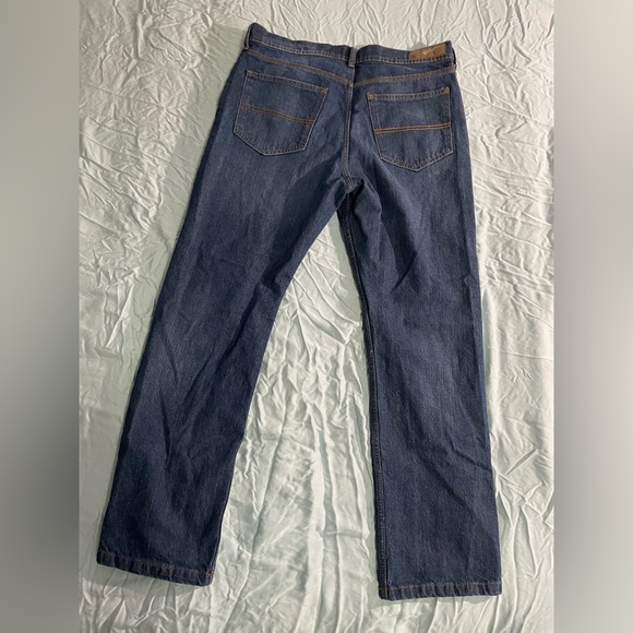 Navy Blue Straight Jeans - Picture 3 of 3